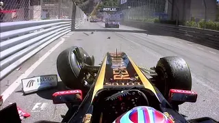 Vitaly Petrov onboard crash Monaco GP 2011