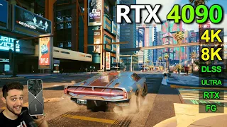 RTX 4090 | Cyberpunk 2077 - 4K, 8K - Native, DLSS, Frame Generation, Ultra, RTX