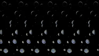 3D Animated Stereogram Challenge #5 - Which Earth is NOT flat?