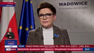 Beata Szydło: Przywróciliśmy wielu rodzinom godność, poprawiliśmy ich sytuację materialną