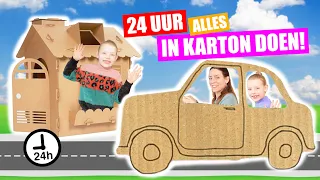 24 UUR ALLES IN KARTON DOEN - CHALLENGE!! [Cardboard Challenge] ♥DeZoeteZusjes♥