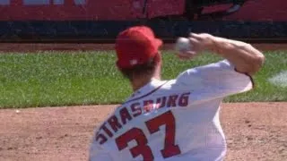 MIN@WSH: Strasburg strikes out 10 in 7 1/3 innings