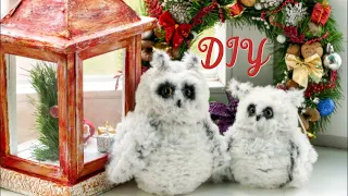 СОВА на елку/Игрушка на елку своими руками/DIY  OWL on a Christmas tree / DIY Christmas tree toy