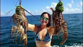 Lobster Diving Fort Lauderdale Florida!- Catch And Cook