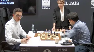 Fabi takes down Hikaru Nakamura in Round 1 of Candidates 2022