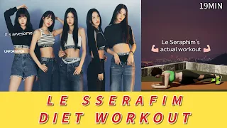 Fat Burning with INTENSIVE "LE SSERAFIM" Workout Routine 🔥 -150 Calories | Kpop workout