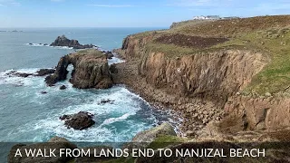 A Spring Evening Walk From Lands End To Nanjizal Beach, Cornwall, UK