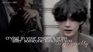 Crying in your enemy’s arms after someone touches you inappropriately [Taehyung Oneshot ff]