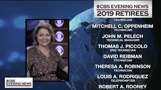 "CBS Evening News" Pays Tribute to 2019 Retirees