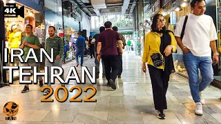 Iran Walking Tour on TEHRAN City 2022 Iran walk 4k