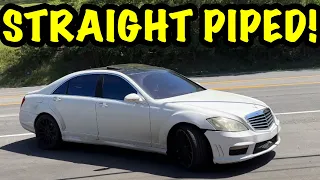 We Straight Piped a 2007 Mercedes S 550 5.5L V8!