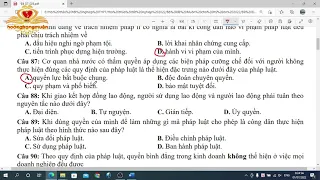 Chữa Đề Ôn Thi Tốt Nghiệp THPT 2022 Theo Ma Trận Đề Tham Khảo Của Bộ GD│Môn GDCD đề DTB 005