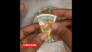 oddly Satisfying cheese slices pack unpacking | happy cow cheese #shorts #cheese #satisfying