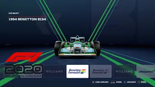 F1 2020 Game - 1994 Benetton B194 Schumacher's First Championship Car