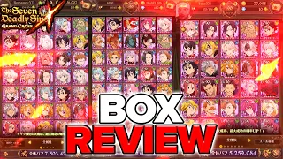 THESE F2P BOX ACCOUNTS ARE INSANE!! REVIEWING MY VIEWERS ACCOUNTS Part 1!! | 7DS: Grand Cross