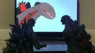 Godzilla Minus One and Shin Godzilla react to Shin vs Minus One | BATTLE OF GODZILLAS