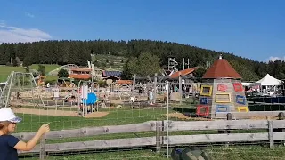 Поездка с детьми в Санкт-Энгельмар (Бавария). Родельбан. Freizeitpark St. Englmar, Bayern. Rodelbahn