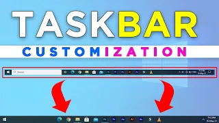 Taskbar Customization | Taskbar New Look in Windows 10 | Taskbar Cool Look in Windows 10