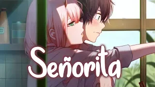 Nightcore - Señorita (Lyrics) [NMV]