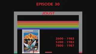 Joust - Atari 2600 Vs Atari 5200 Vs Atari 7800