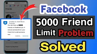 Facebook par 5000 se jyada friend kaise banaye || Facebook 5000 friends limit removed