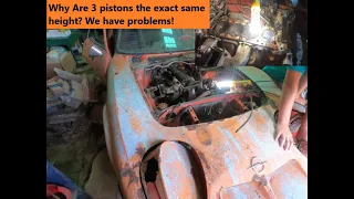 Tearing Down The 1972 Opel GT! We have major Problems! Removing the cylinder head!