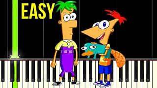 Phineas and Ferb Theme Song - Easy Piano Tutorial For Beginners - Learn to play Piano and keyboard