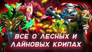 ВСЕ О ЛЕСНЫХ И ЛАЙНОВЫХ КРИПАХ В DOTA 2