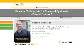 Lecture | Noble Metal (Pd, Pt and Rh) Incorporated LaFeO3 Perovskite Catalysts | Prof.K.Narasimharao