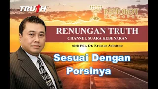 Sesuai Dengan Porsinya | Renungan 18 Jul 2019