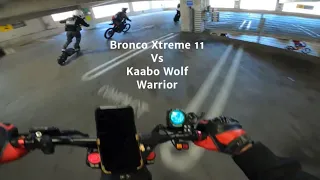 Bronco Xtreme 11 Vs. Kaabo Wolf Warrior 11! Garage edition!