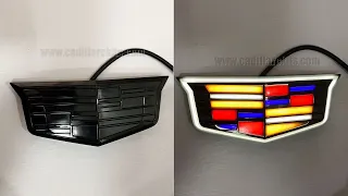 Light up Cadillac Escalade Grill Emblem