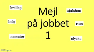 sfigunilla Meddelande/ Mejl på jobbet 1