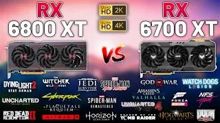 RX 6800 XT vs. RX 6700 XT in 2023 (Test in 20 Games) 1440p & 4K