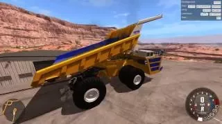 BeamNg Drive Big Mining Truck Vs Cop car and suv!