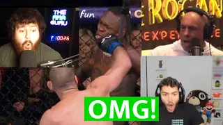 MMA WORLD REACTS TO SEAN STRICKLAND DROPPING ISRAEL ADESANYA!