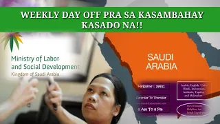 DAY OFF PRA SA MGA KASAMBAHAY NG SAUDI ARABIA KASADO NA | liza bagayan