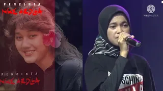 Reza menyanyikan "Mama Aku ingin pulang".Fans Fans Nike banyak yg Nangis terharu