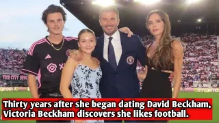 Thirty years after she began dating David Beckham, Victoria Beckham discovers she likes football.