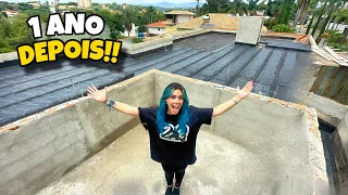 A OBRA VOLTOU!! COMO ESTÁ A CASA ABANDONADA DEPOIS DE 1 ANO!!