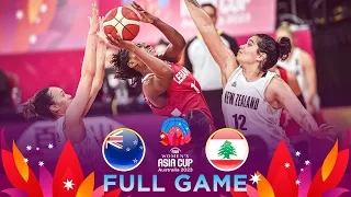 New Zealand v Lebanon | Full Basketball Game | FIBA Women's Asia Cup 2023 - Division A