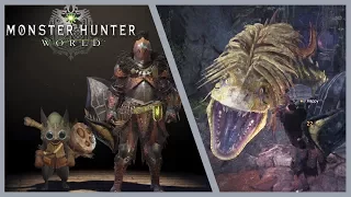 Monster Hunter World Gameplay | Great Jagras Gameplay [Hammer]