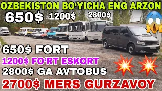 13 APREL 650$ GA FO'RT 2800$ AVTOBUS 2700$GA Mers OZBEKISTON BOYICHA ENG ARZON MASHINALAR