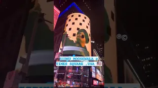 TRIBUTE to Sidhu Moosewala at Times Square USA 🇺🇸 #sidhumoosewala