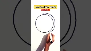 How to draw a Globe step by step | Draw world MAP #shorts #viralshort #globe #drawing #youtubeshorts