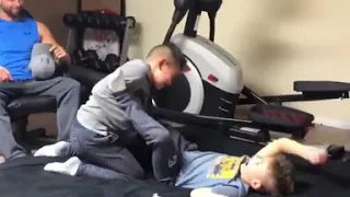 Karl Anderson's Son Hits A Great Spinebuster