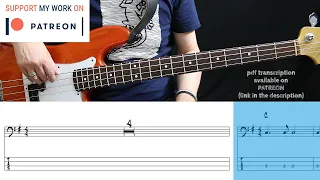 Buddy Guy & Bonnie Riatt - Feels Like Rain (Bass cover with tabs)