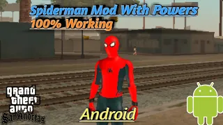 How To Add Spiderman Mod In Gta Sa Android | Spiderman Mod For Gta Sa Android With Powers | Gta Sa.