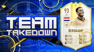 FIFA 19 TEAM TAKEDOWN!!! PRIME MOMENTS PATRICK BERGKAMP!!! The Ultimate Fifa Series Episode 15