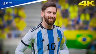 eFootball 2023 - Argentina Vs Brasil - NEW UPDATE v2.3.0 | PS5™ [4K60fps]